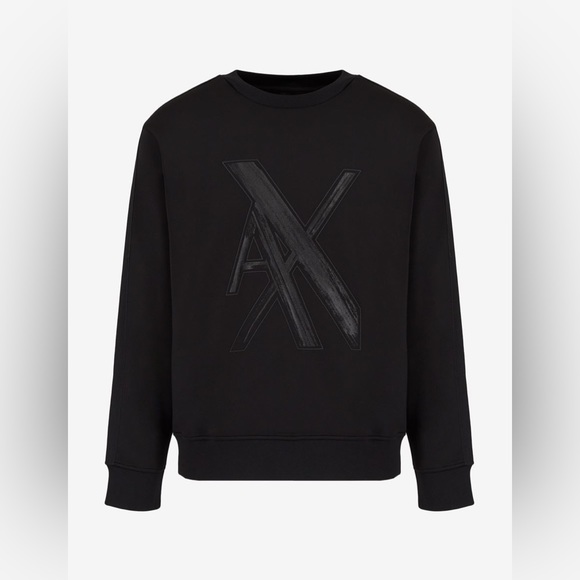 Armani Exchange OVERSIZED LOGO CREW NECK SWEATSHIRT - Picture 3 of 11